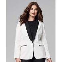 Contrast Tuxedo Jacket