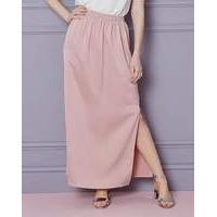 Column Maxi Skirt with Side Split