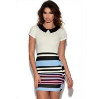 Contrast Striped 2 in 1 Dress
