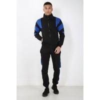 Contrast Patch Zip up Neck Tracksuit