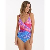 Cosmic Petals Surplice One Piece - Blue