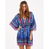 Contour Exotic Peacock Beach Dress - Multi