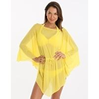 Contours Mesh Kaftan - Yellow