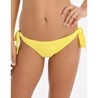 contours wide tie side pant yellow