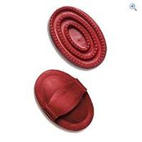 Cottage Craft Large Rubber Curry Comb - Colour: Red