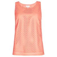 Coral Geometric Cut Out Vest