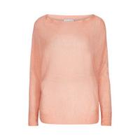 Coral Batwing Sleeve Fine Knit Jumper