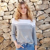 colour block breton stripe t shirt