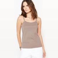 Combed Cotton Top with Shoestring Straps