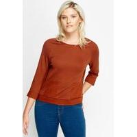 Contrast Pocket Front Casual Top