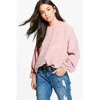 Cord Sweatshirt - blush