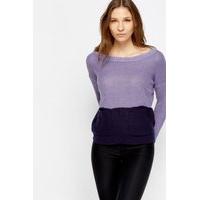 colour block knitted jumper