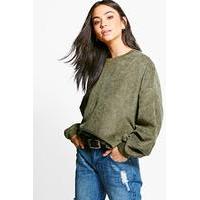 Cord Sweatshirt - khaki