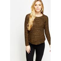 Contrast Loose Knit Sweater