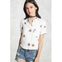 Coconut Print Pocket Shirt