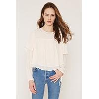 contemporary layered chiffon blouse