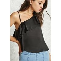 contemporary ruffle satin top