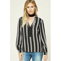 Contemporary Striped Woven Top