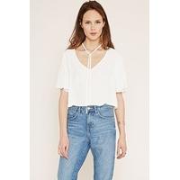 Contemporary Flounce-Sleeve Top