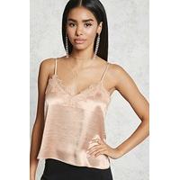 contemporary lace satin cami