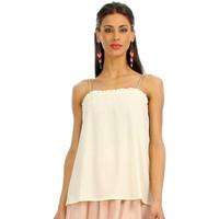 compania fantastica top kember womens vest top in white