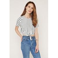 contemporary stripe crop top