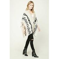 Contemporary Geo Print Poncho