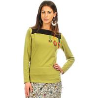 comounaregadera top willow womens long sleeve t shirt in green