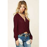 Contemporary High-Low Wrap Top