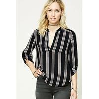 Contemporary Striped Woven Top