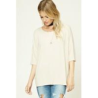 contemporary ribbed dolman top