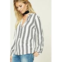 Contemporary Striped Woven Top