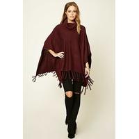 Contemporary Fringe-Hem Poncho