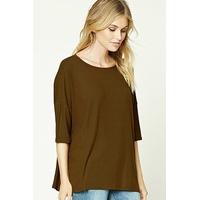 Contemporary Ribbed Dolman Top