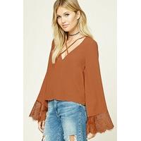 Contemporary Strappy-Front Top