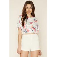 contemporary floral crop top