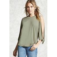 Contemporary Vented-Sleeve Top