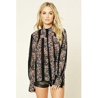 contemporary floral print top