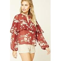 Contemporary Floral Print Top