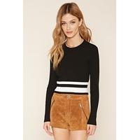 contemporary stripe knit top