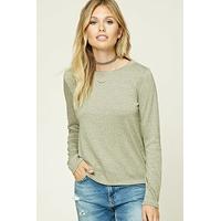 contemporary marled knit top