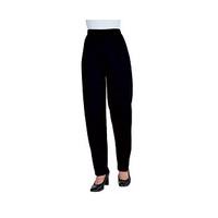 comfort fit trousers black size 8 polyester