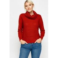 Cowl Neck Knit Jumper