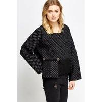 contrast pocket front jumper