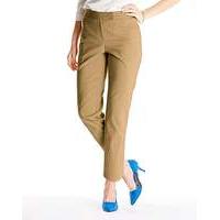 Cotton Sateen Ankle Grazer Trouser Reg