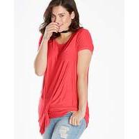 Coral Tuck Side Tunic