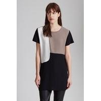 colour block oclock contrast t shirt