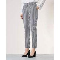 cotton sateen ankle grazer trousers