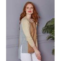 colourblock boucle boxy jumper