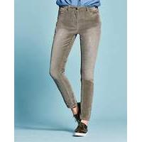 cord slim leg jeans long